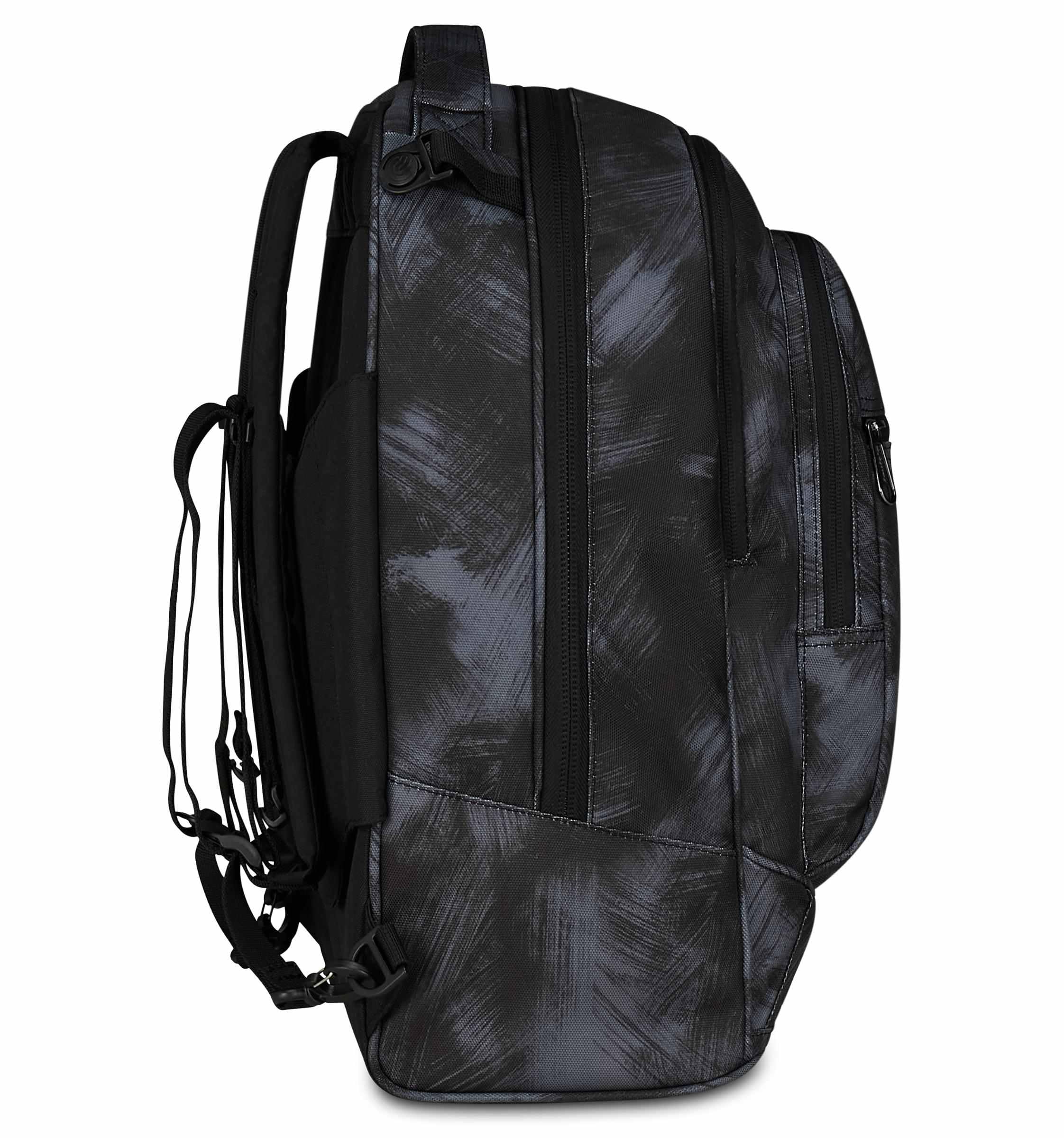 Invicta Trolley Scuola Plug, Nero, 3 in 1, Zaino Doppio Scomparto Con Carrello Sganciabile, Tasca Per PC, Tasca Per Borraccia, 34 lt, Scuola Media e Superiore, Viaggio, Zaino Ragazzo