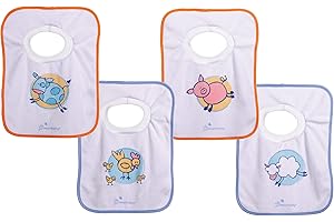 Dreambaby Terry Cloth Cotton Pullover Bibs: Super Absorbent, Soft, and Machine Washable