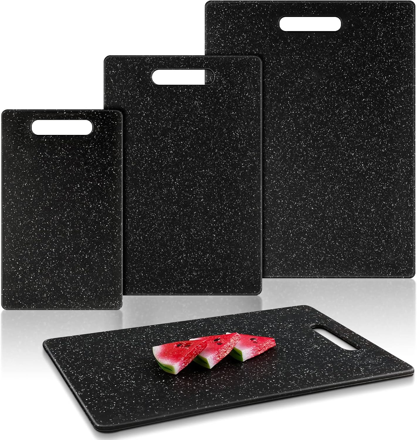 Plastic Cutting Board Set of 3, Kitchen Cutting Board