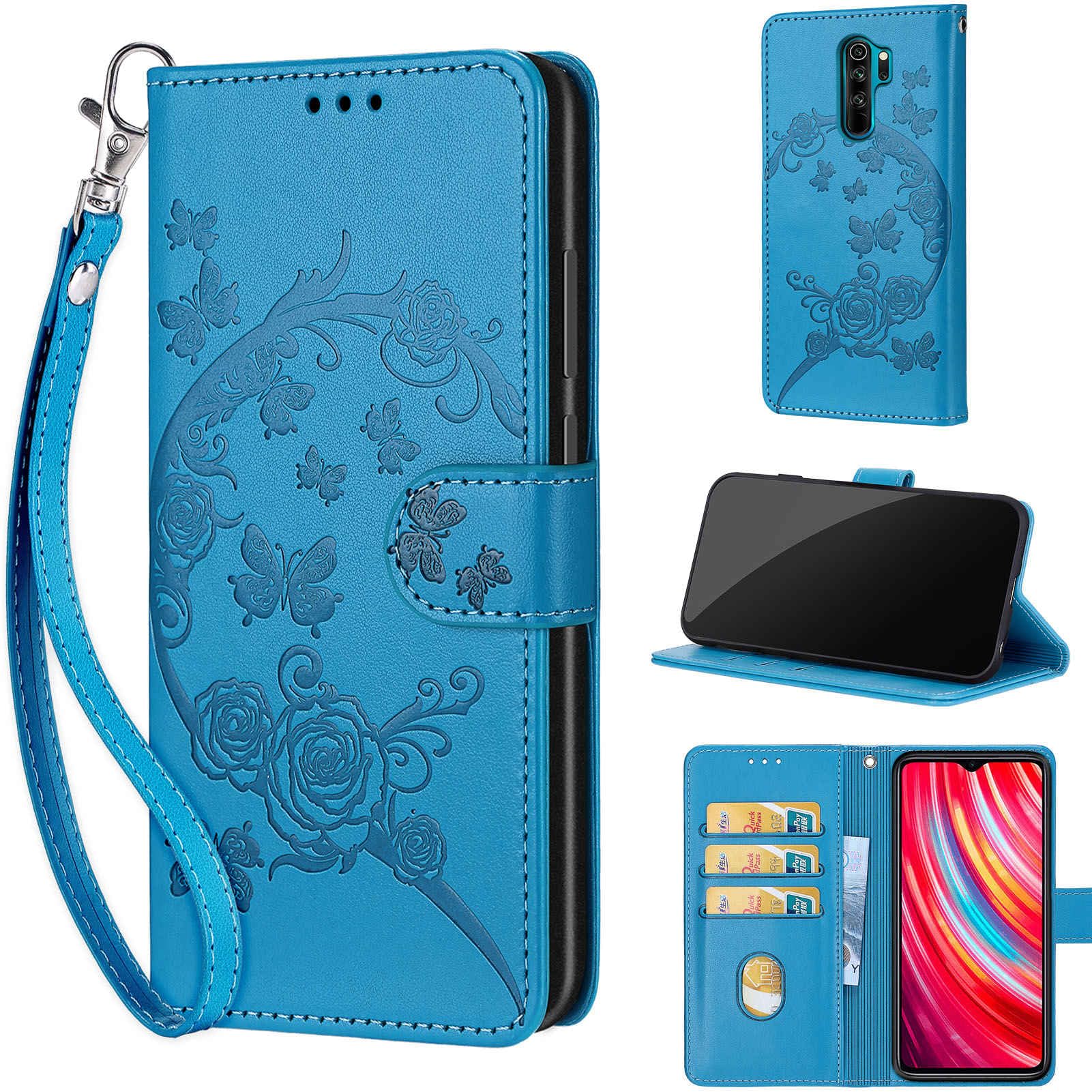 QIWEIQINGWH Compatibili con Xiaomi Redmi Note 8 Pro Flip Cover Custodia, Libro Pelle PU con Funzione Supporto Chiusura Magnetica Portafoglio Case per Redmi Note 8 Pro Black XCH