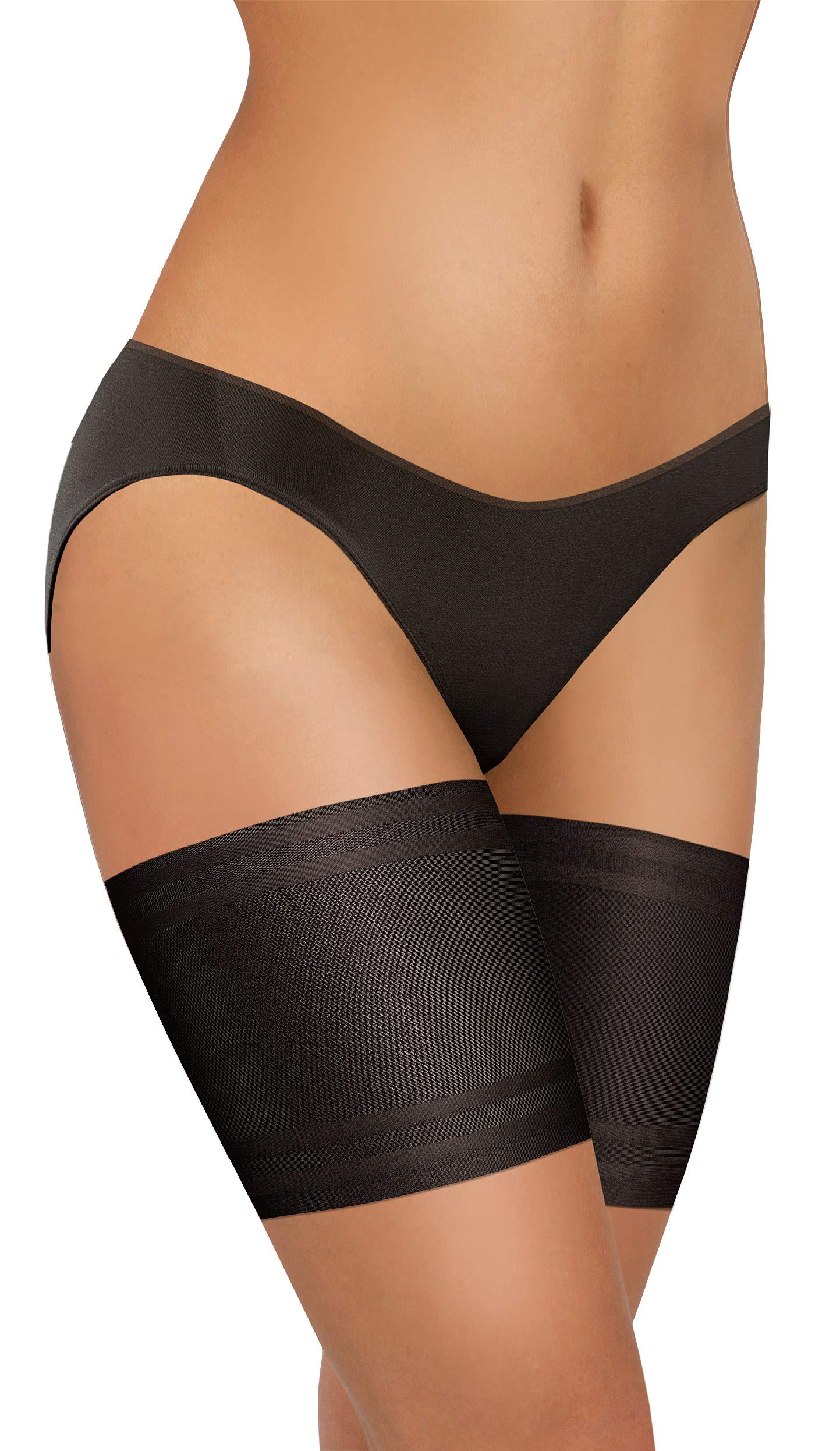 Sexy Thigh Bands Anti-Chafing with 4 Strips of Silicone 1-3 Pairs