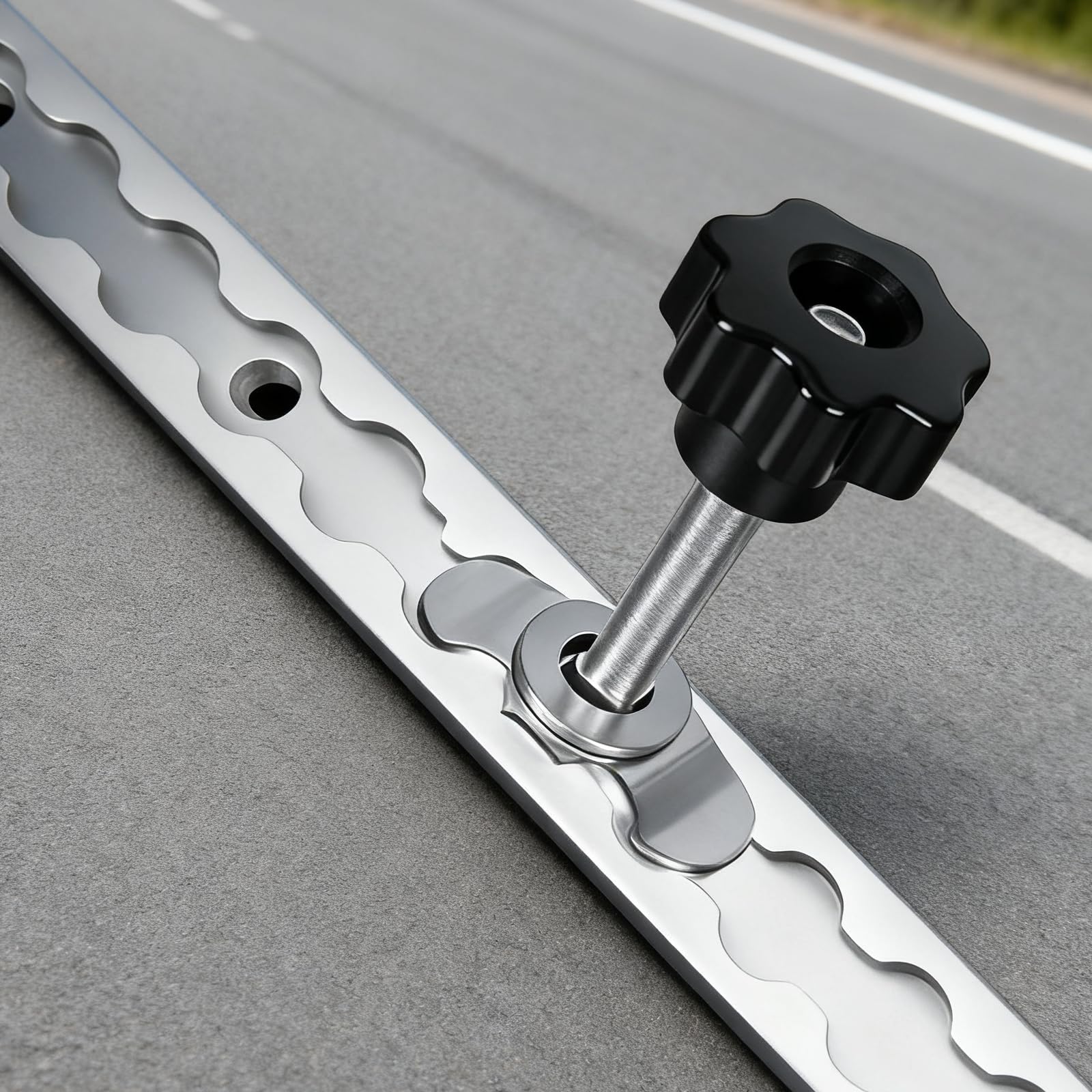 STARVAST Schroeffiting airlinerail, M8 x 60 mm, zwart
