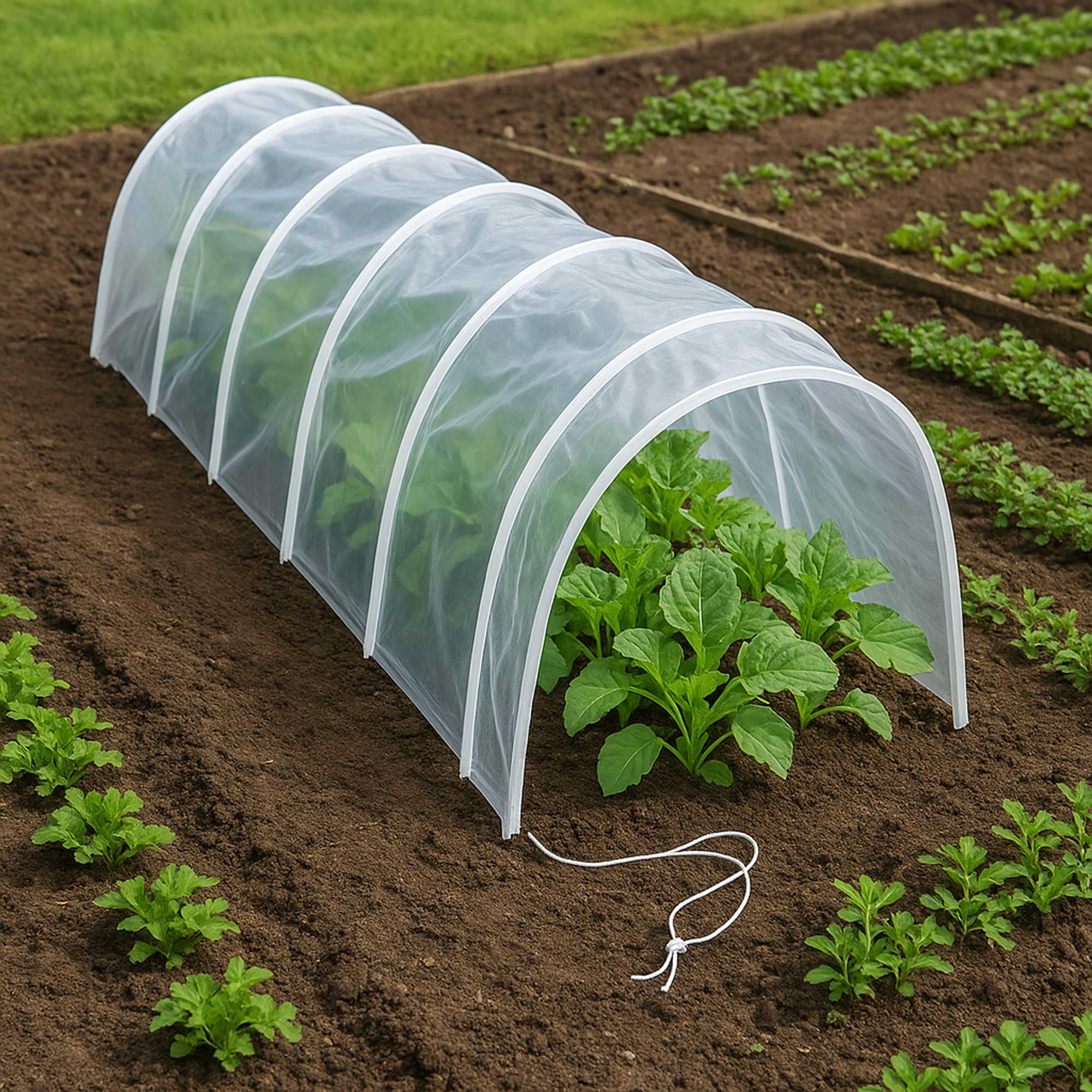 WERKA PRO Tunnel de forçage accordéon 7 arceaux 5m