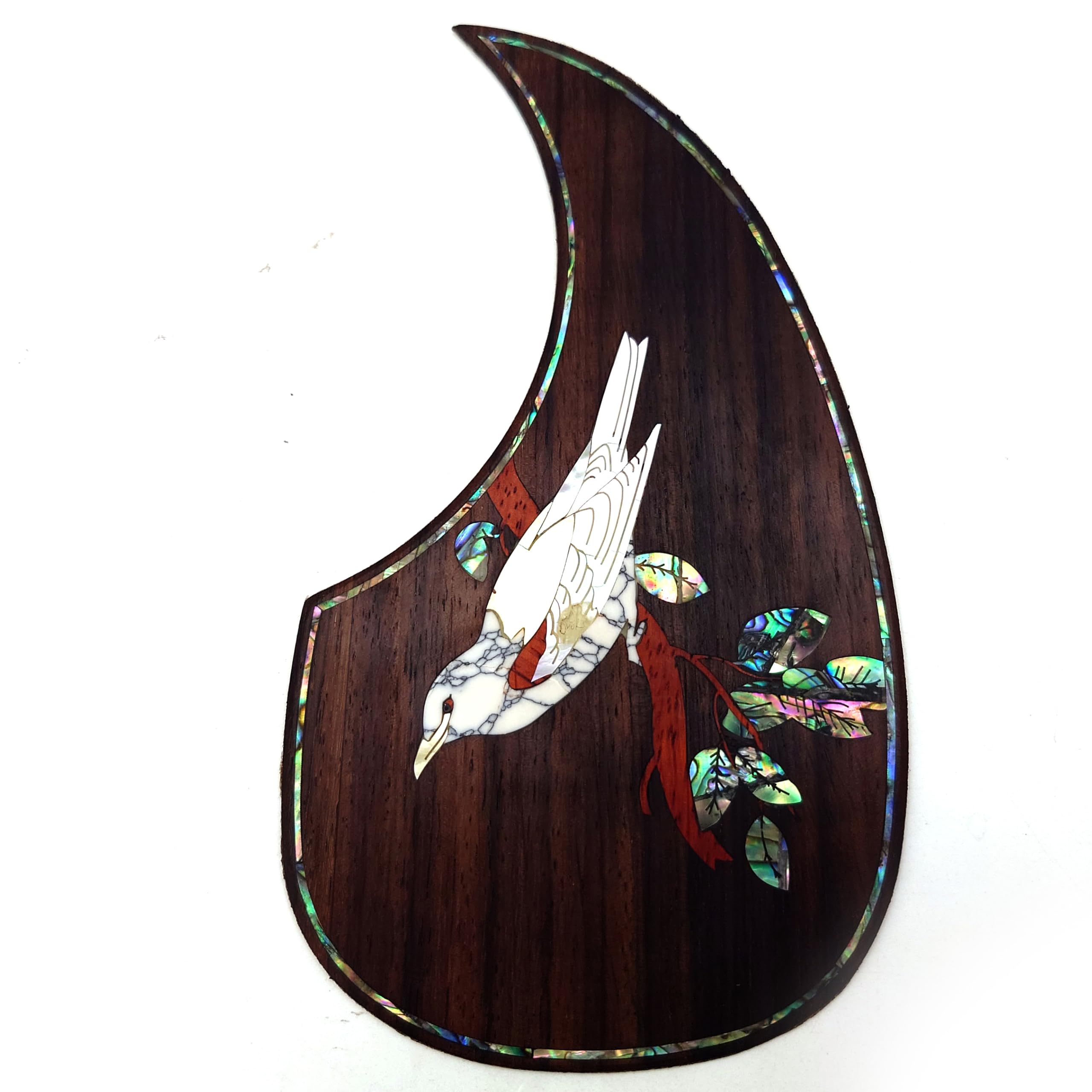 Guitar Pick Guard, Battipenna in abalone in palissandro autoadesivo for Chitarre acustiche folk D-45 Taylor(16)
