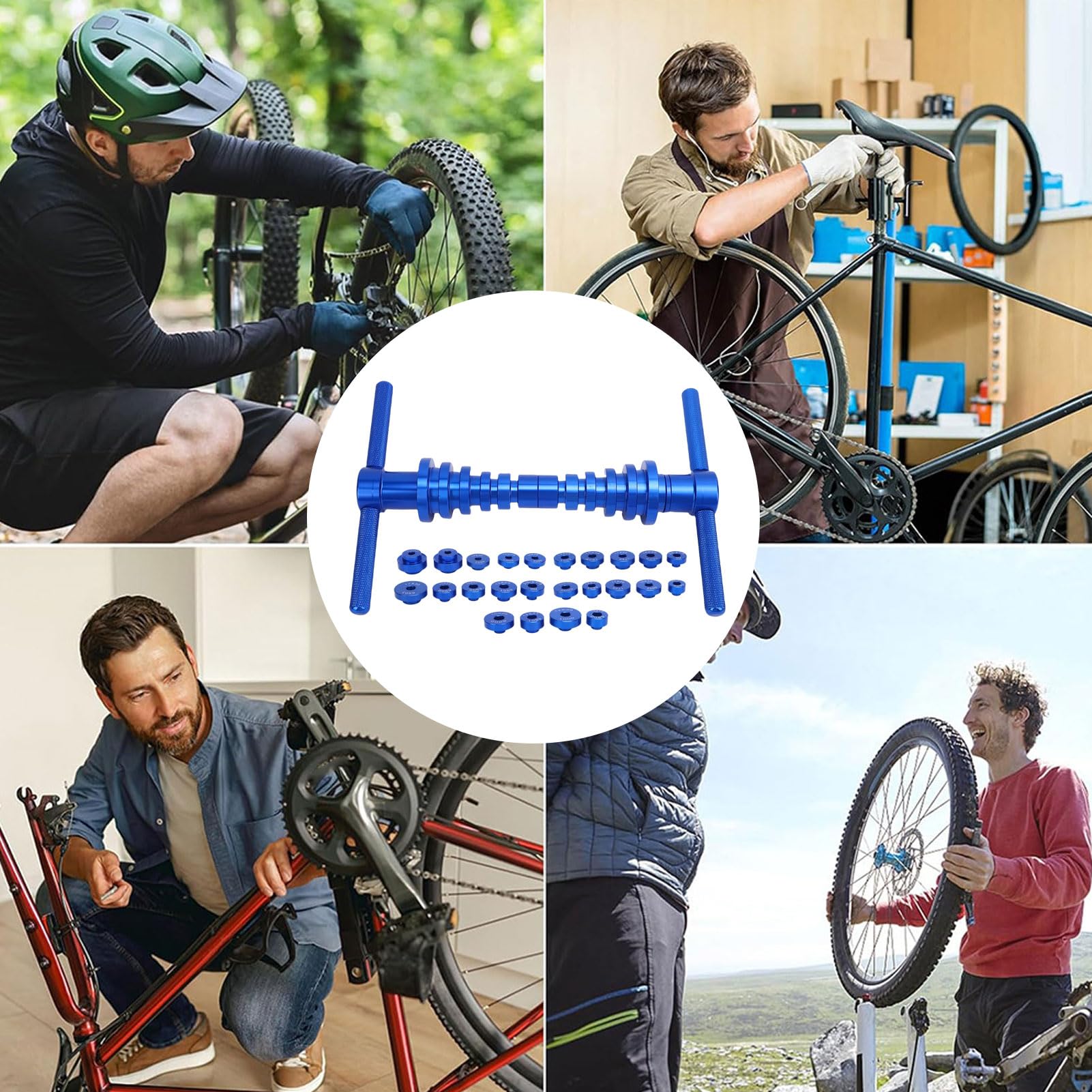 Kit Completo di Pressa per Cuscinetti per Bici per Meccanici