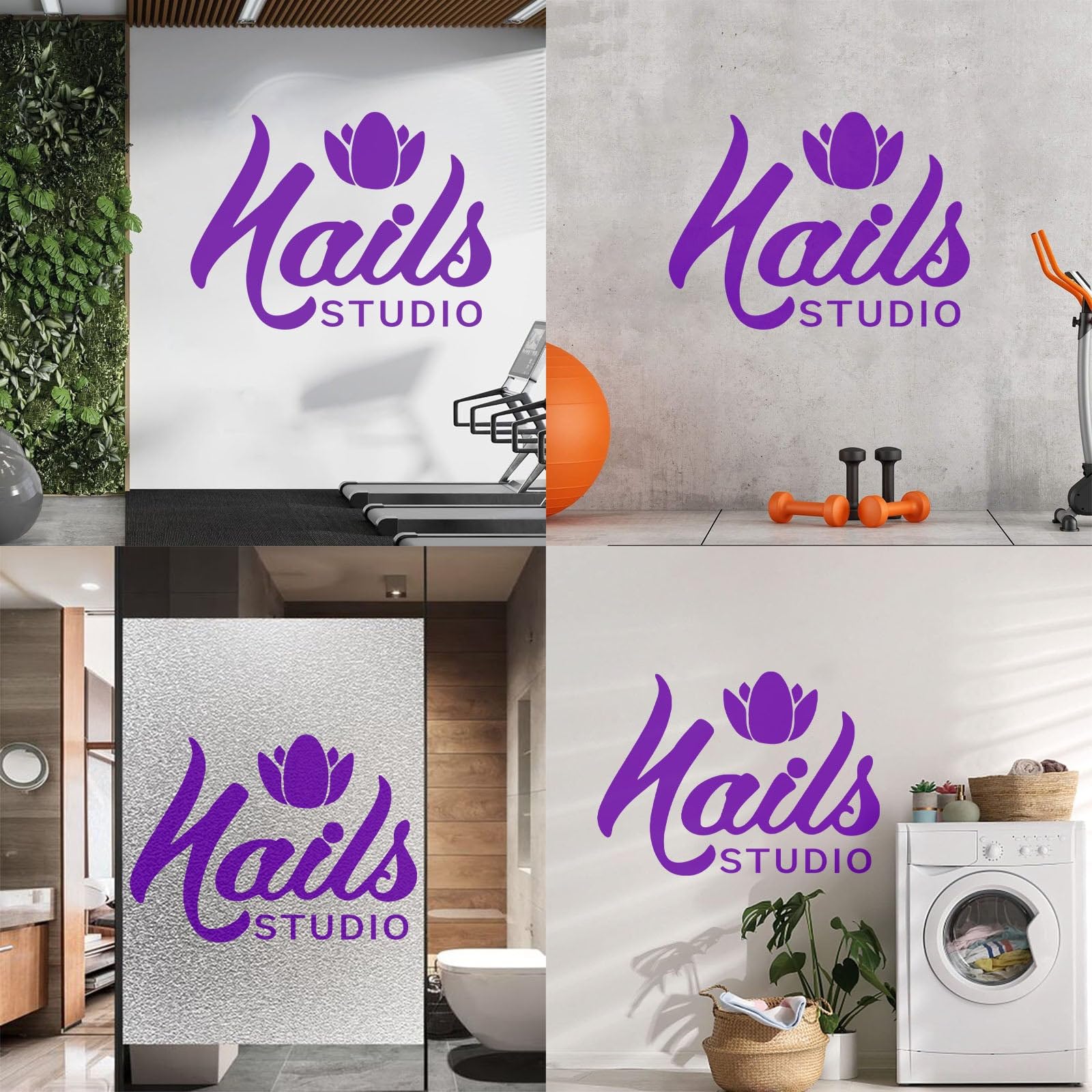 Vinyl Wall Decal Nails Studio Fashion Manicure Pedicure Salon Wall Stickers Removable Nails Salon Vinyl Sticker PVC Decals Large - Image 4