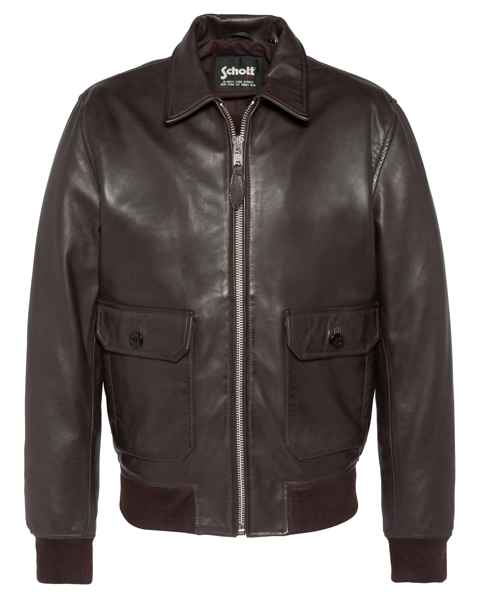 Schott NYC Lcaviator jacket Man, Brown, S