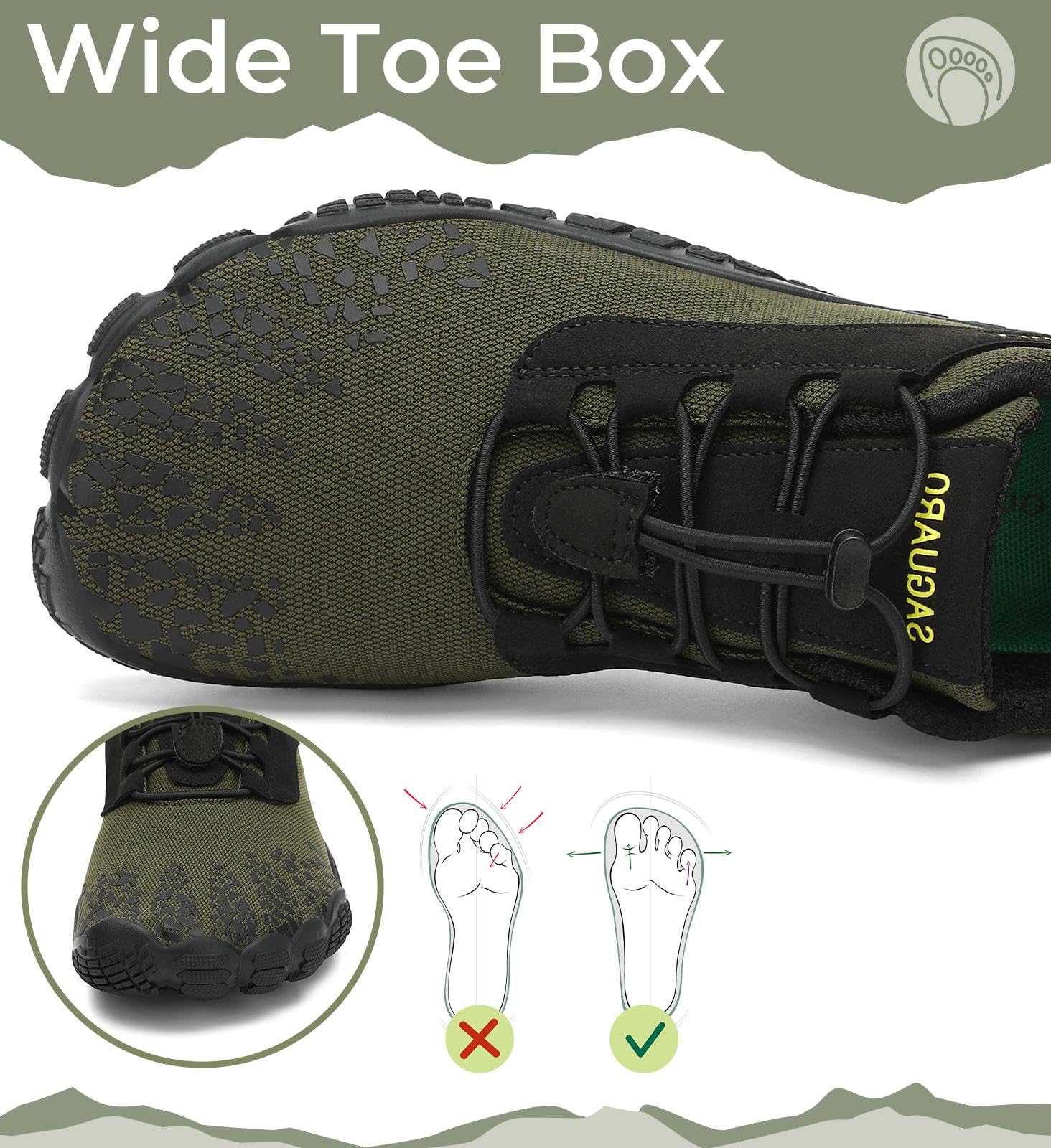 SAGUARO Barefoot Zapatos de Agua Hombre Mujer Zapatillas de Deporte