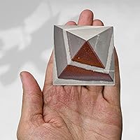 Vista 469 de Amazing Gemstone Amethyst Pyramid Crystal Healing Stones - 2" Great Pyramid Figurine of Natural Stone Pyramid for Meditation, Reiki, Chakra