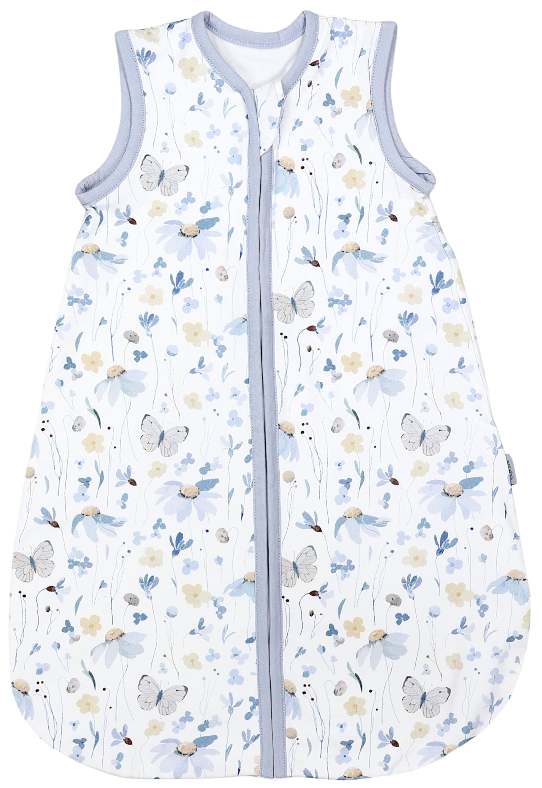 tuptam schlafsack mit beinen sommer Baby 0.5 TOG aus OEKO-TEX zertifizierten Materialien, Farbe: Blau_Blumen_Schmetterlinge, Größe: 68-74 Baby Größe:Large 58-61 cm Best Controller Settings For Foot Controls_Brand_Singer
