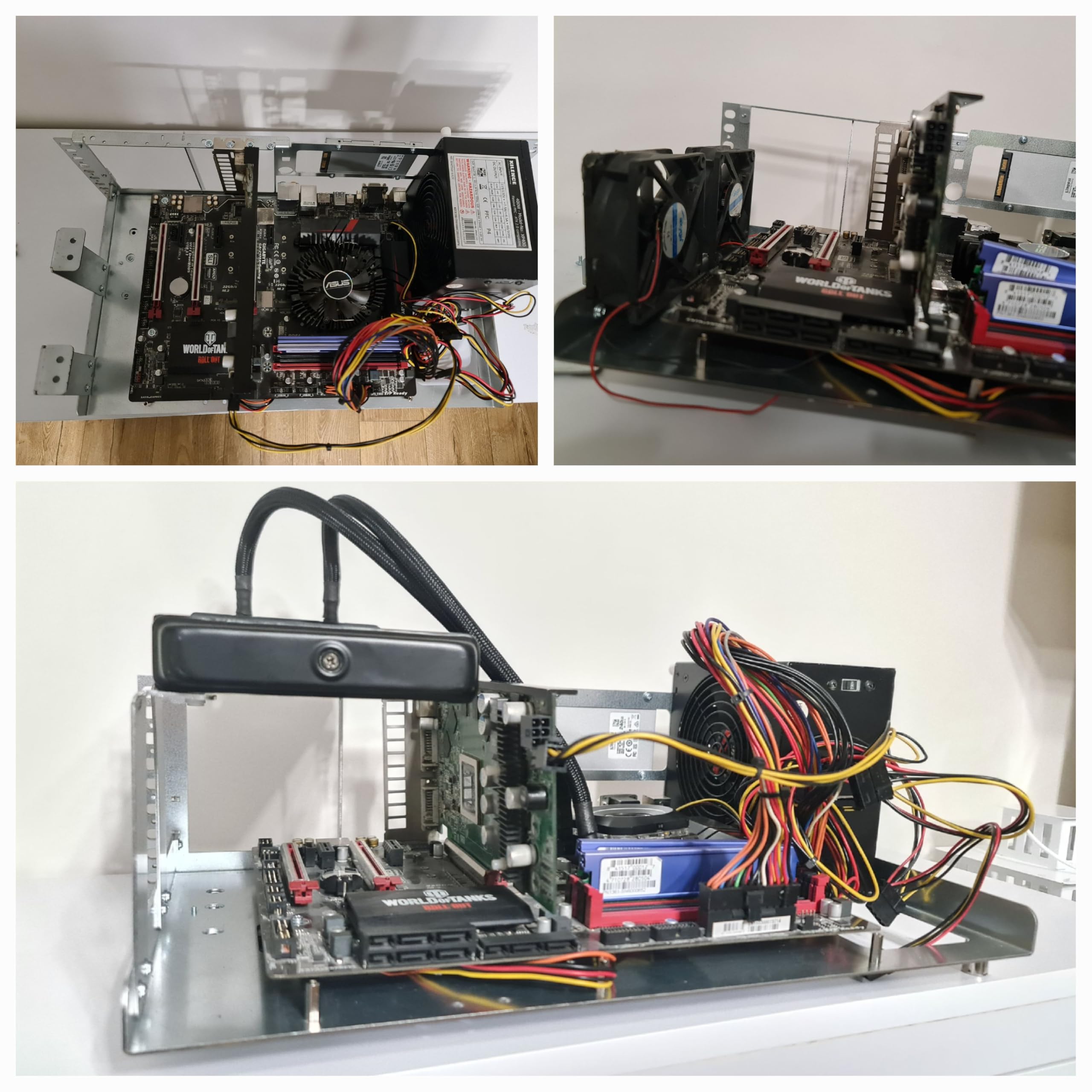 R-CASE 1 PRO RAW ATX 4U Funda de servidor AIR, funda RACK de 19 pulgadas, ATX, CEB, almacenamiento, AIO 240 mm