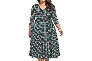Plus Size Women's Floral Cocktail Party Dress - Your Perfect Holiday Wear
