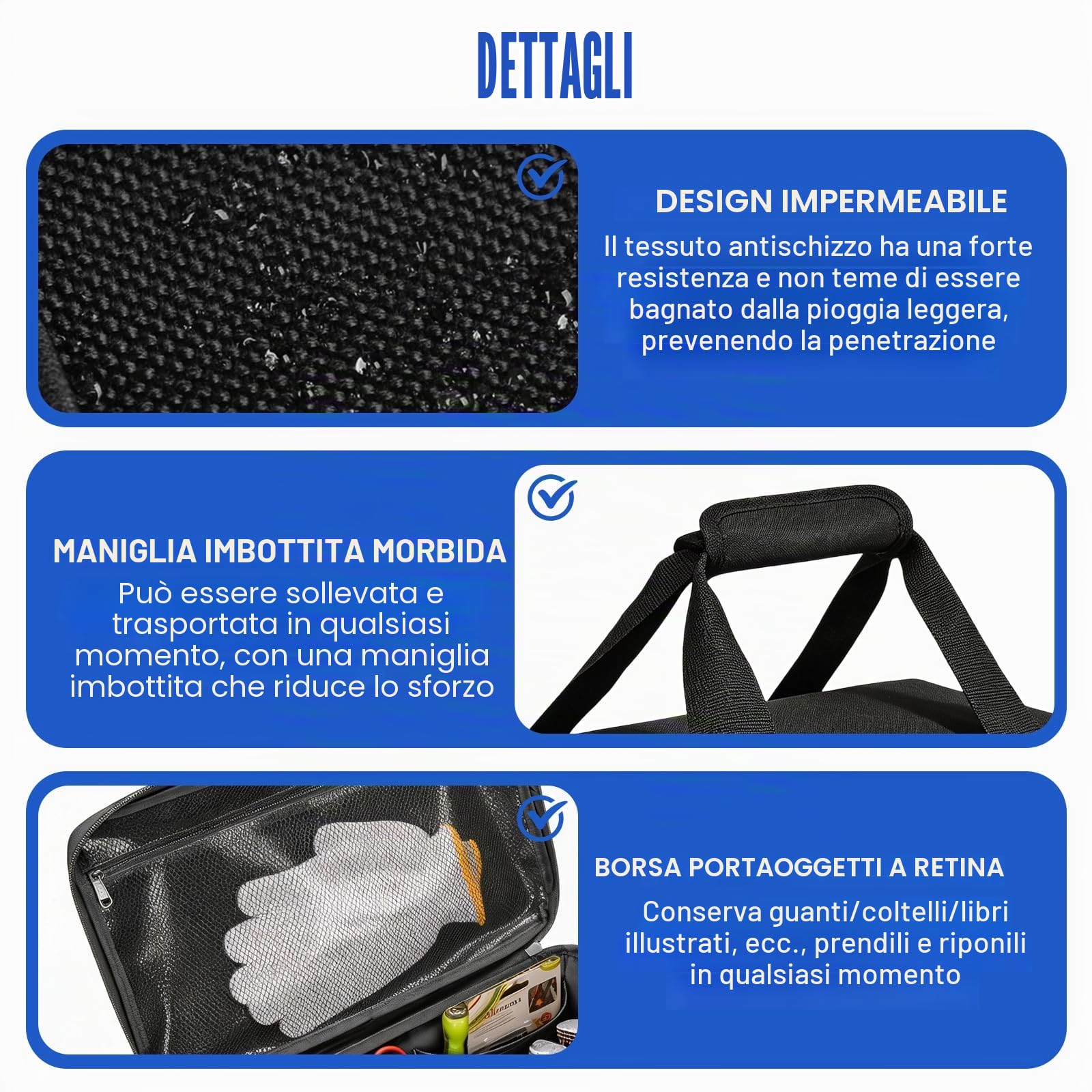 Borsa per attrezzi da uomo, borsa per attrezzi, per elettricisti, borsa per attrezzi, borsa per attrezzi impermeabile, per artigiani, falegnami, 36,7 x 21,5 x 20,5 cm