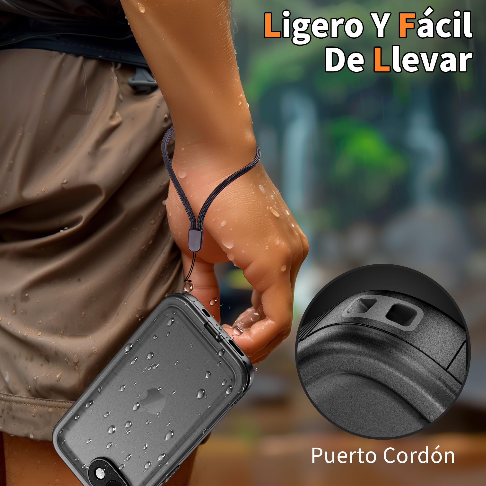 Cozycase Top Resistente Funda para iPhone 16e 17e Impermeable Antigolpes Militar 360 Grados Carcasa 16 17 e Doble Waterproof Acuatica Sumergible Agua con Protector Camara Pantalla
