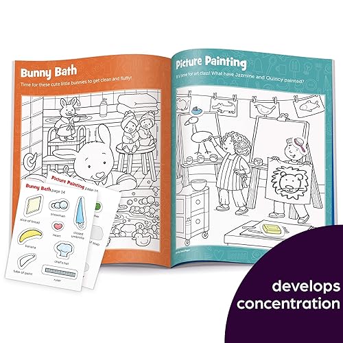 Miniatura 6 de Highlights Hidden Pictures Sticker Fun for Kids Ages 3-6, 4-Pack, 64 Pages of Seek and Find Sticker Activities, Books Double as Coloring Books, 480+