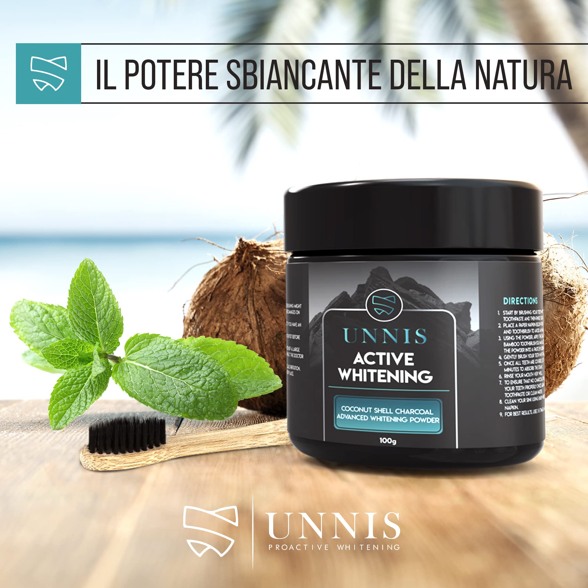 Carbone Attivo Kit Sbiancante Denti Professionale Dentifricio Carbone Attivo Denti Sbiancante Per Denti Sbiancamento Dentale Polvere Sbiancante Dental Care Charcoal Teeth Whitening Powder