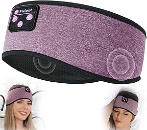 Bluetooth Headband Headphones, Sleep Headphones for Side Sleepers - Sleeping Comfortable with Thin Speaker Microphone Handsfree Best Gift Ideas Women Men asin的图片