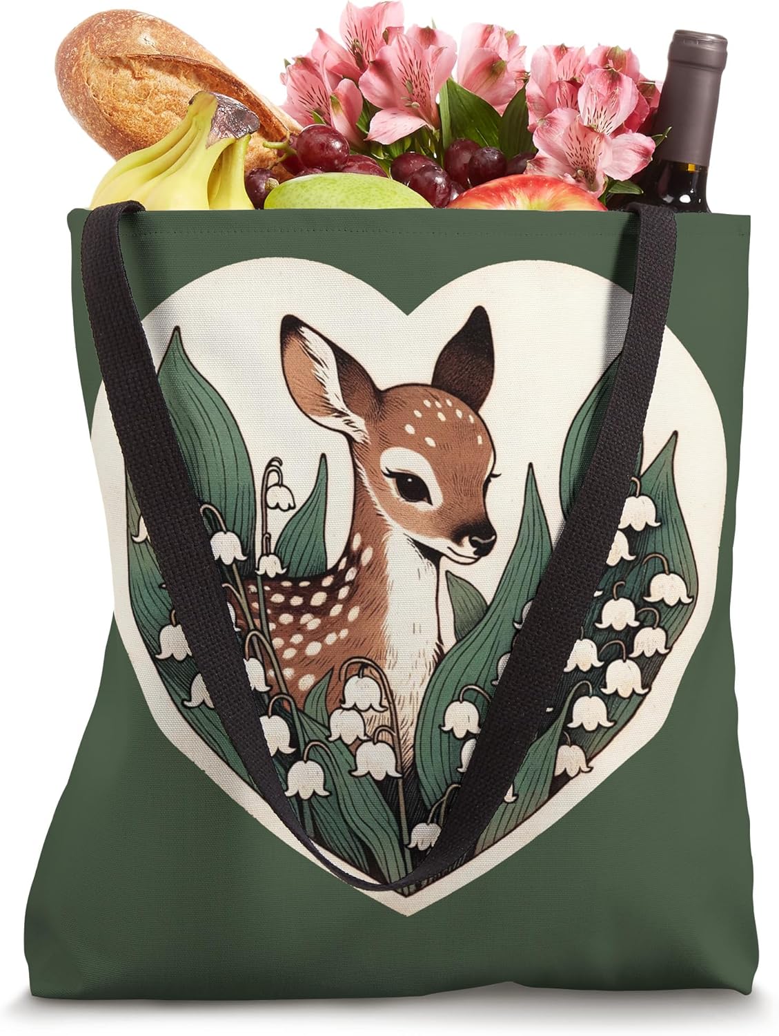 Spring Fawn Deer Lovers Tote Bag
