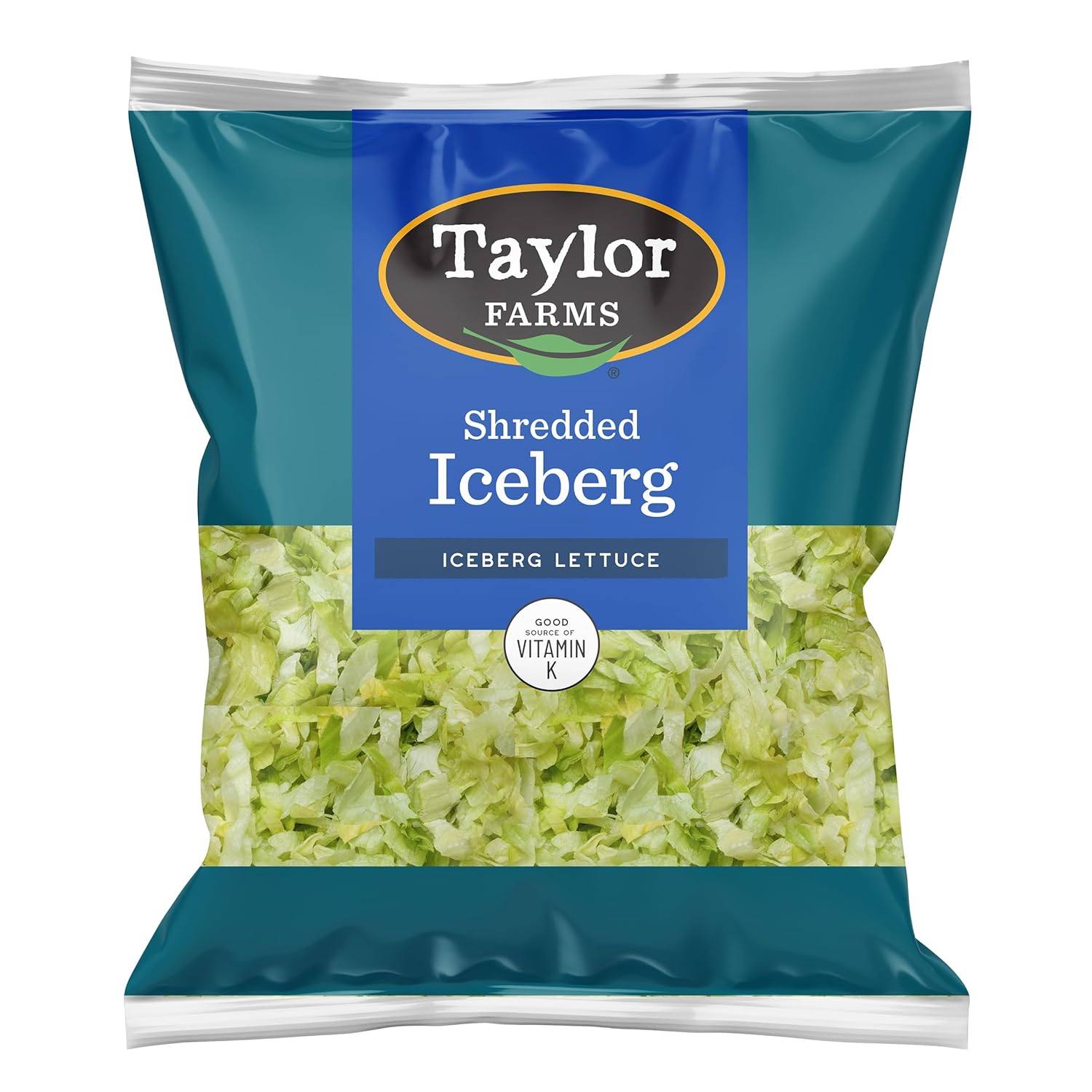 Taylor Farms Shredded Iceberg Lettuce 8oz - Fresh, Pre-Washed, Recipe-Ready Salad Greens Rich in Vitamin K