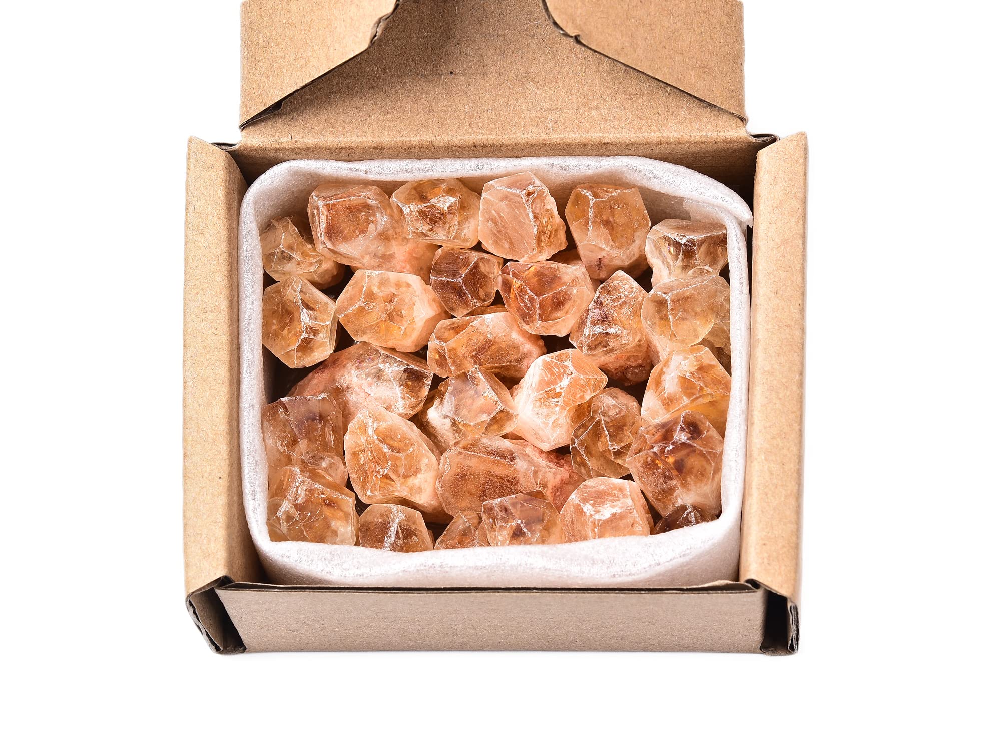 AMOYSTONE Natural Citrine Raw Crystal Stones Pieces Gemstone Bulk 26-30 Pcs for Tumbling Cutting Crystal Healing