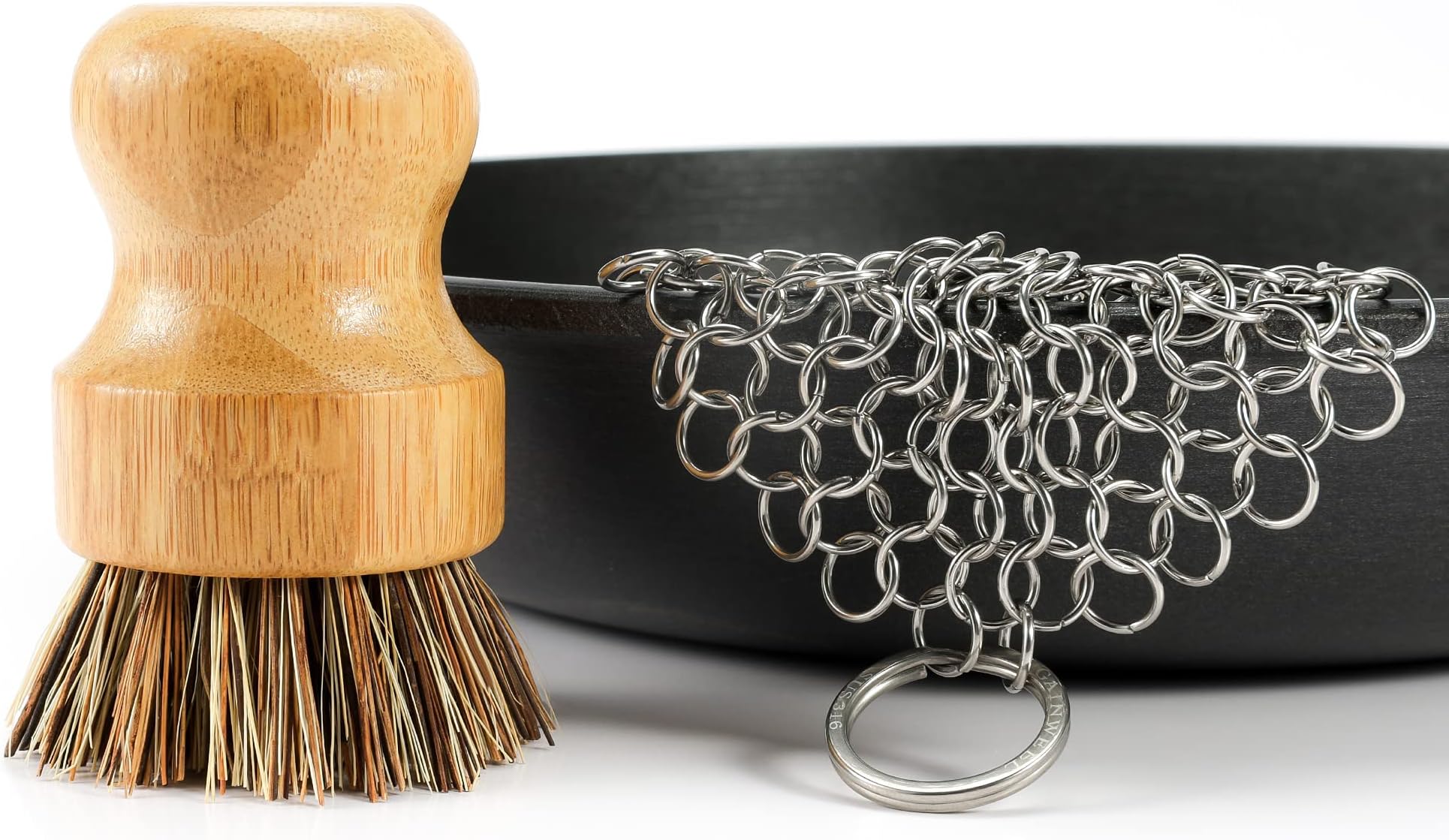 Stainless Steel Chainmail Scrubber Set