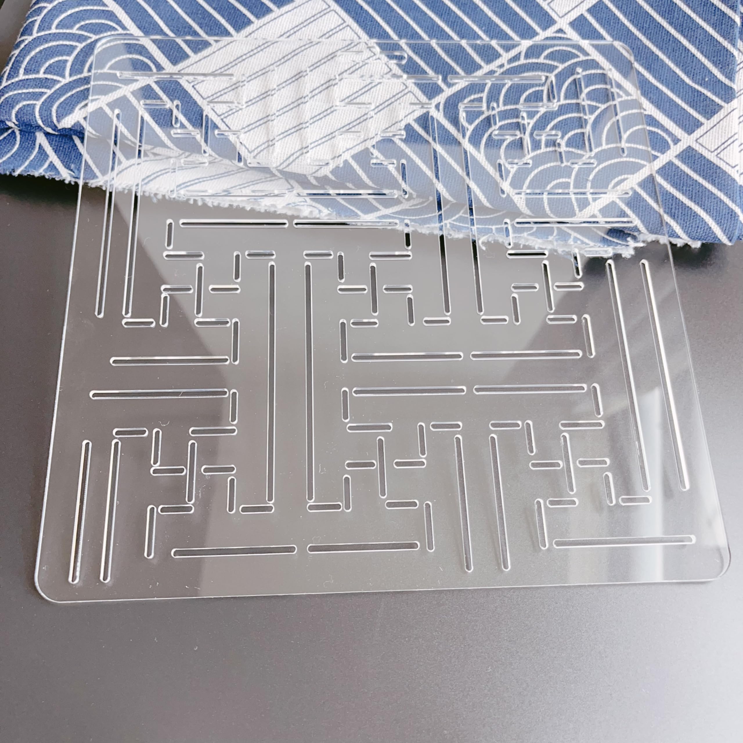 Acrylic Sashiko Stencil, Embroidery Pattern, Quilting Stencil for Hand Quilting and Embroidery