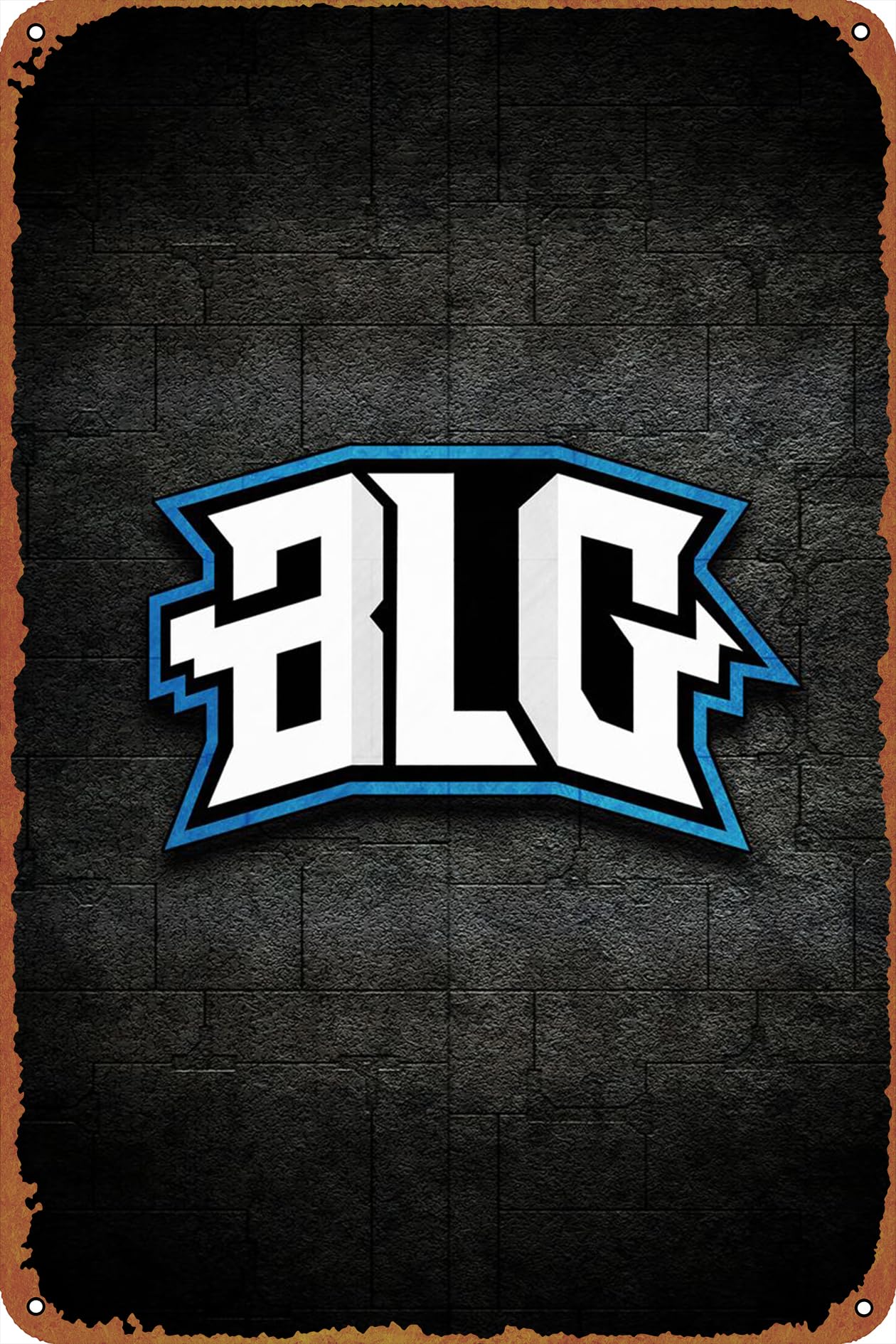 Bilibili Gaming Poster Vintage Tin Sign for Bar Office Home Wall Decor Gift Retro Metal Sign 12 X 8 inch