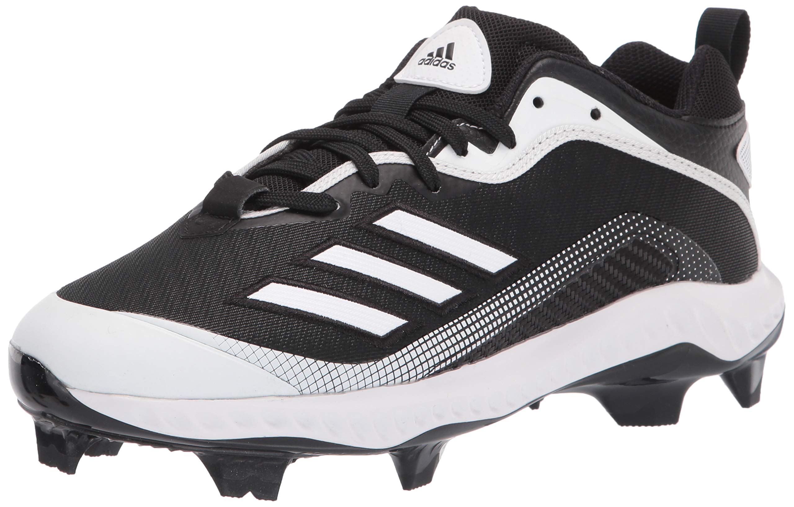 adidas Men's EG6552 Baseball Shoe, Core Black/Footwear White/Footwear White, 17