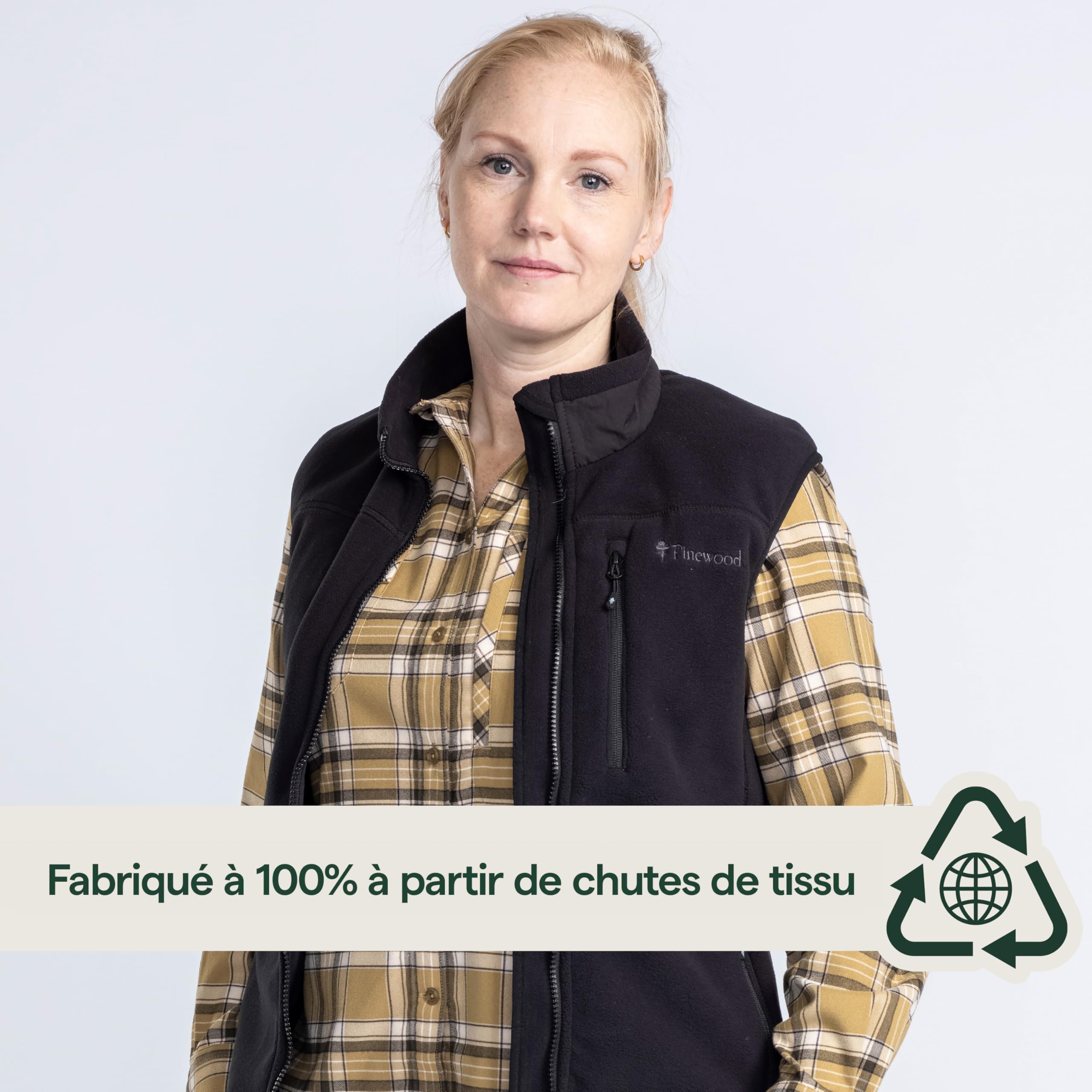 Pinewood Gilet Sans Manches Femme, Gilet Chaud en Matières Recyclées, pour la Randonnée et les Activités de Plein Air