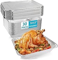 Vista 12 de 8x8 Thickened Aluminum Foil Pans, 20Pack Disposable Aluminum Pans for Roasting, Baking, Cooking, Food Prep, Chafing, Steam Table, Oven, Cake, and