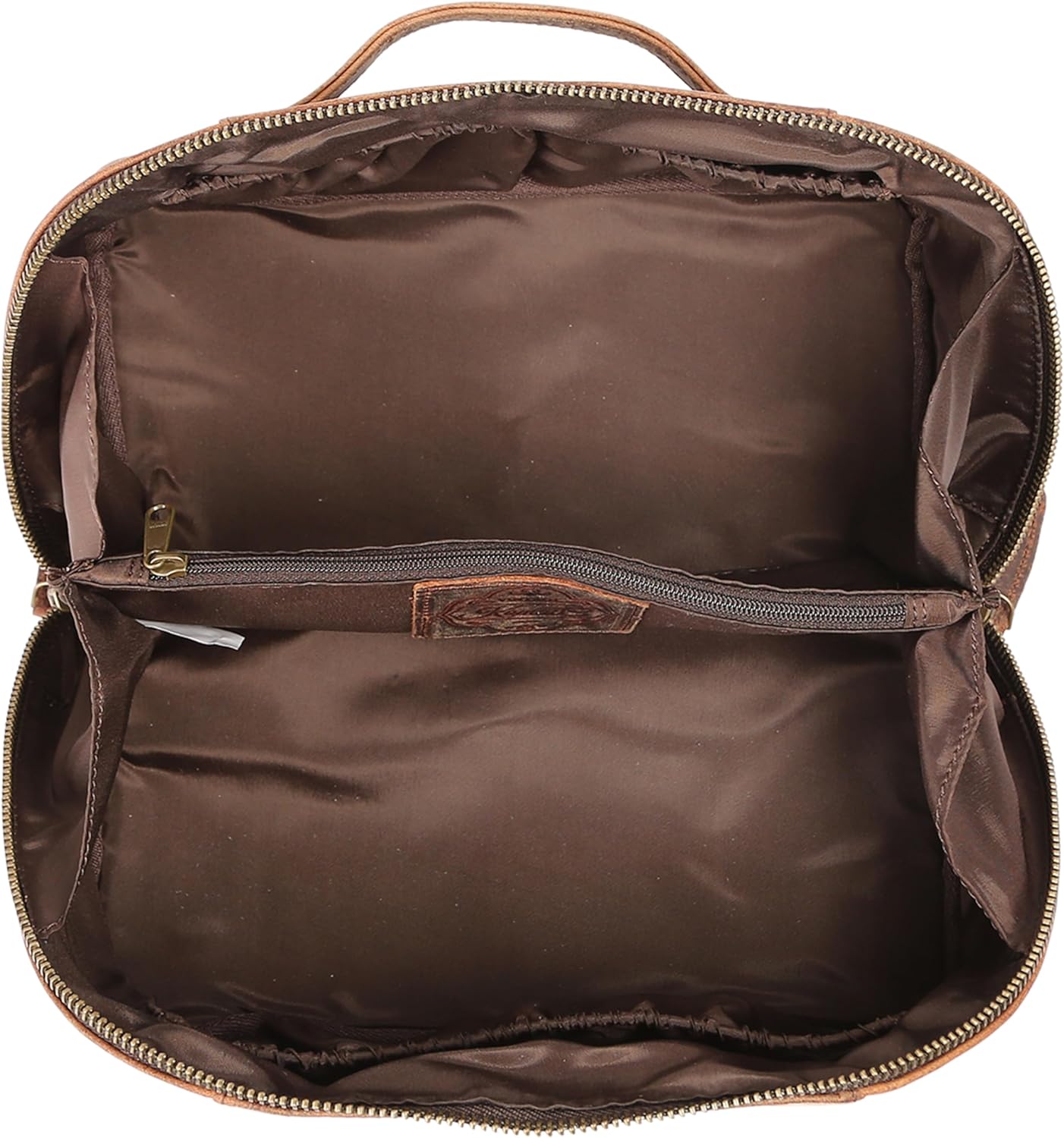 KomalC Luxury Leather Men’s Toiletry Travel Bag – Handmade Shaving Kit with Waterproof Interior, Spacious Storage & Carry Handle – leather travel Kit Bag for Men & Women - Image 7