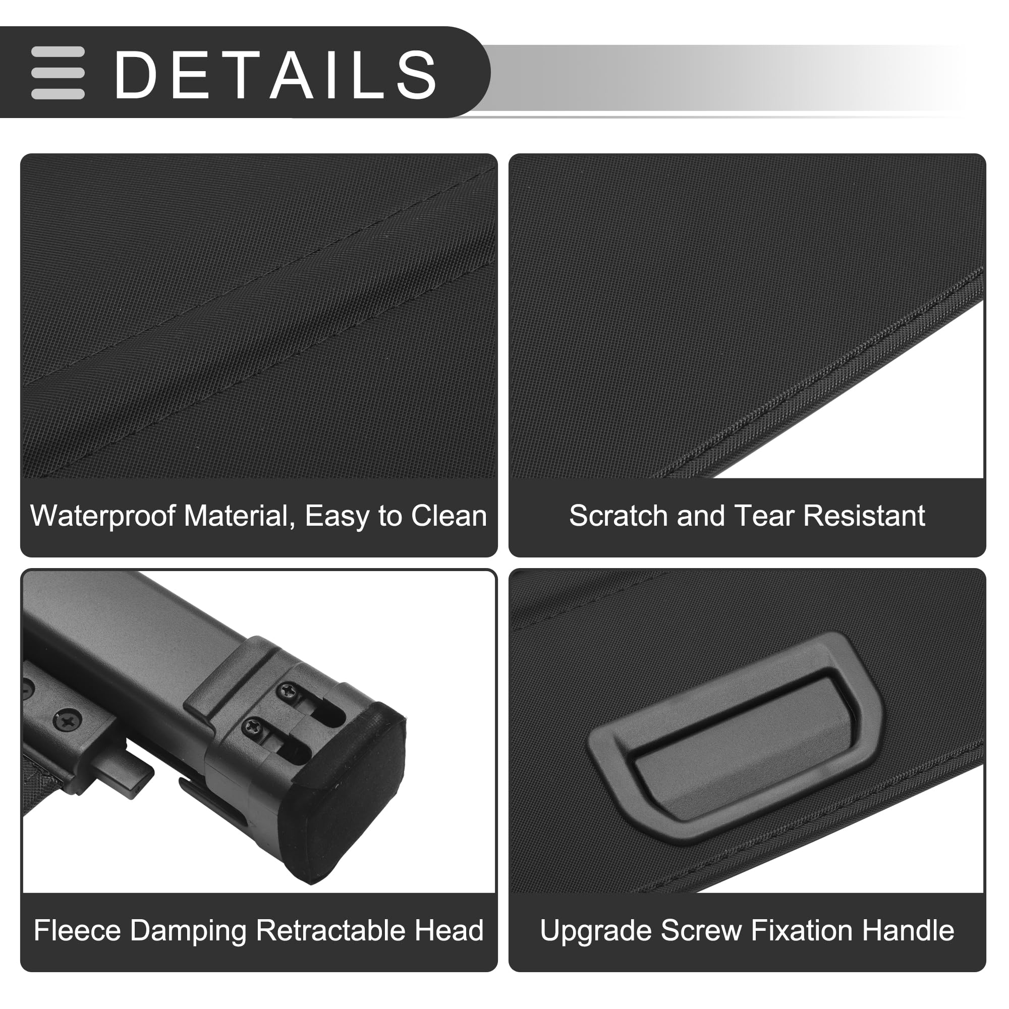 Motoforti Cache De Coffre Rétractable Pour Toyota RAV4 19-24 1pc | Noir, Alliage D'Aluminium, Toile, Cache Tonneau Anti-Regard, Pare-Soleil, Sécurité, Installation Facile
