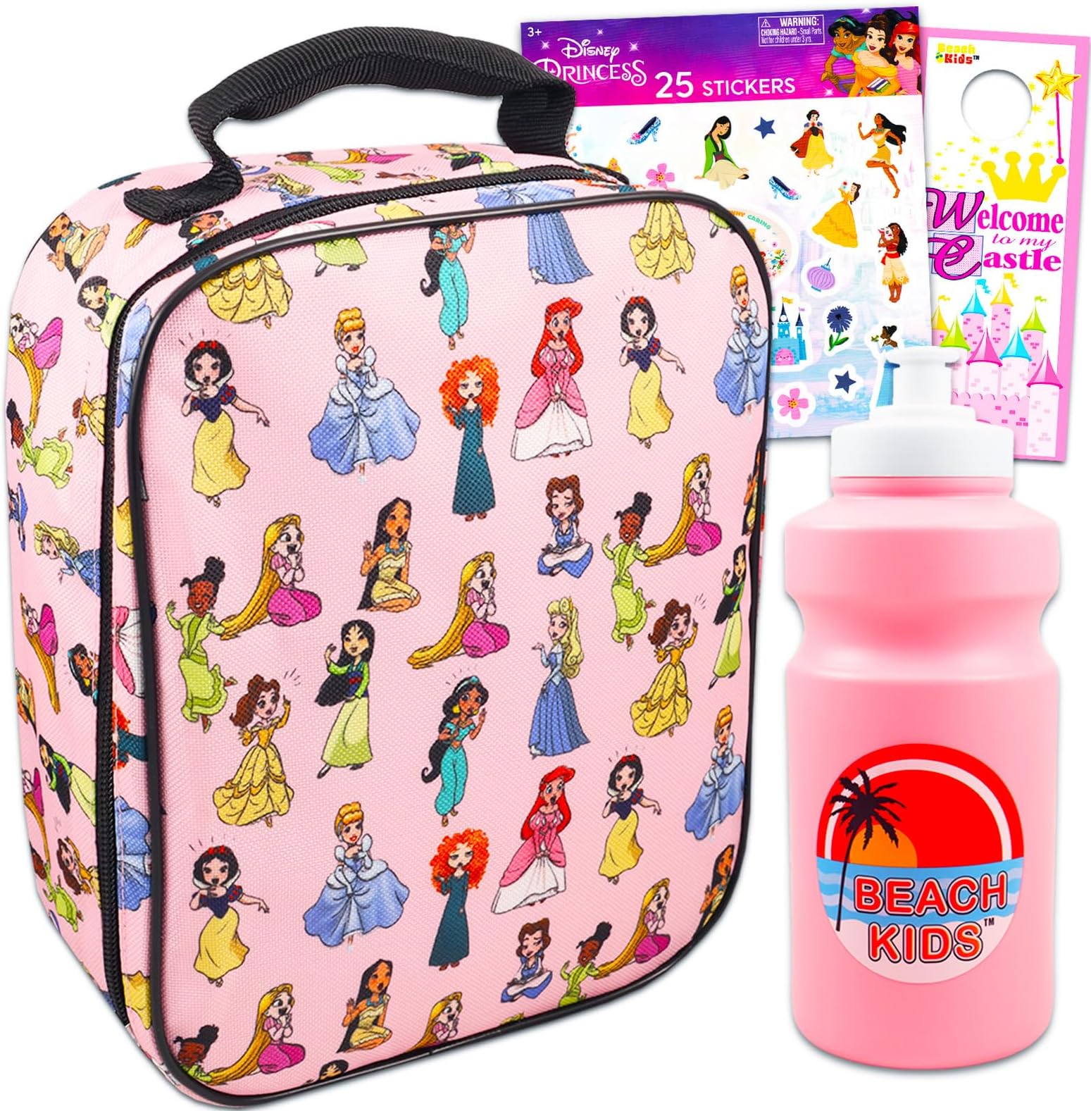 Disney The Little Mermaid Lunch Box for Girls Bundle with Insulated Ariel Lunch