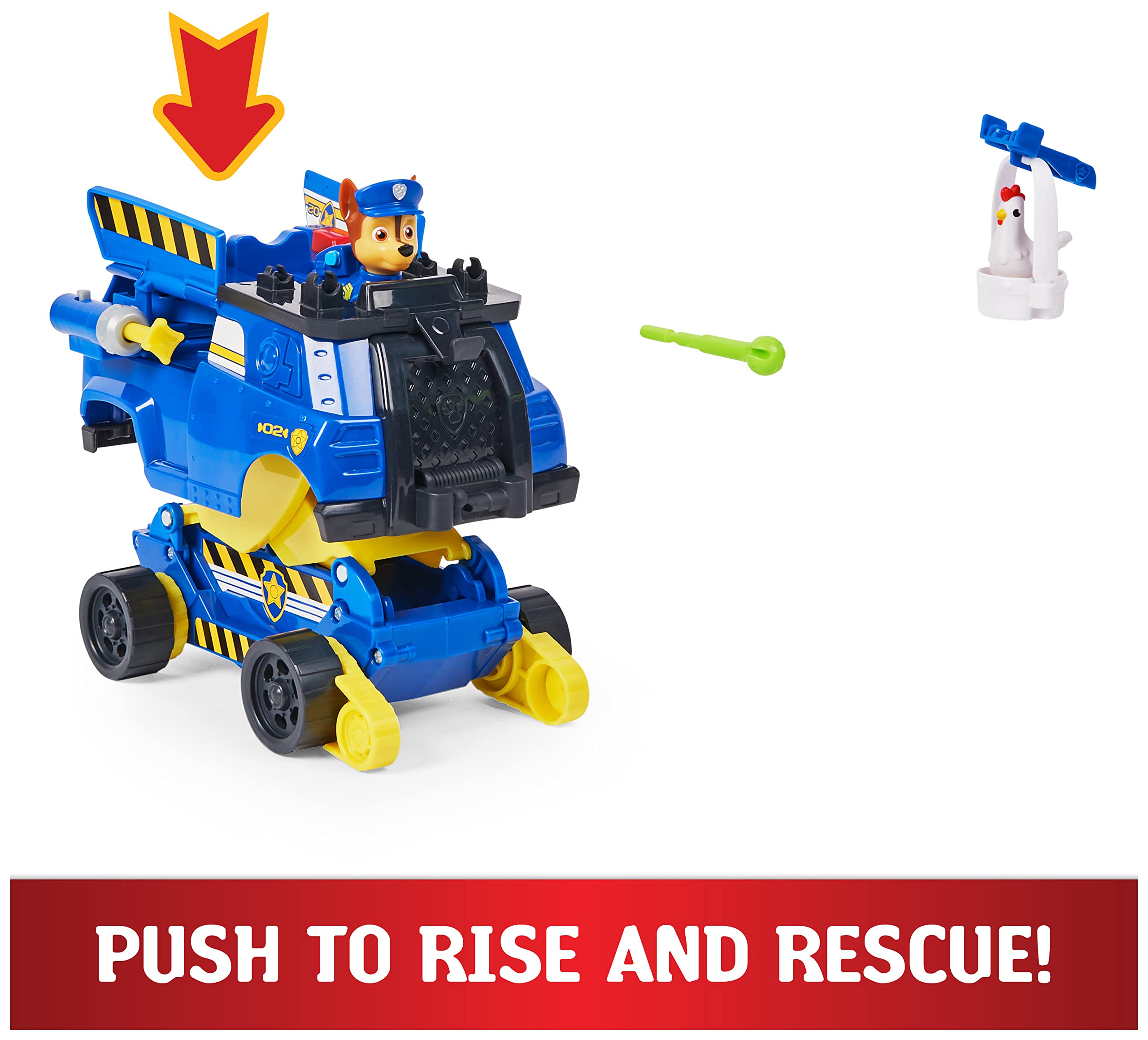 Buy Paw Patrol, Chase Rise and Rescue Transforming Toy Car with Action