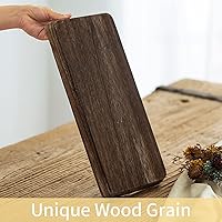 Vista 7 de Romadedi Bandeja decorativa de madera para velas, bandeja larga y estrecha de madera, decoración del hogar, centros de mesa rústicos, bandejas