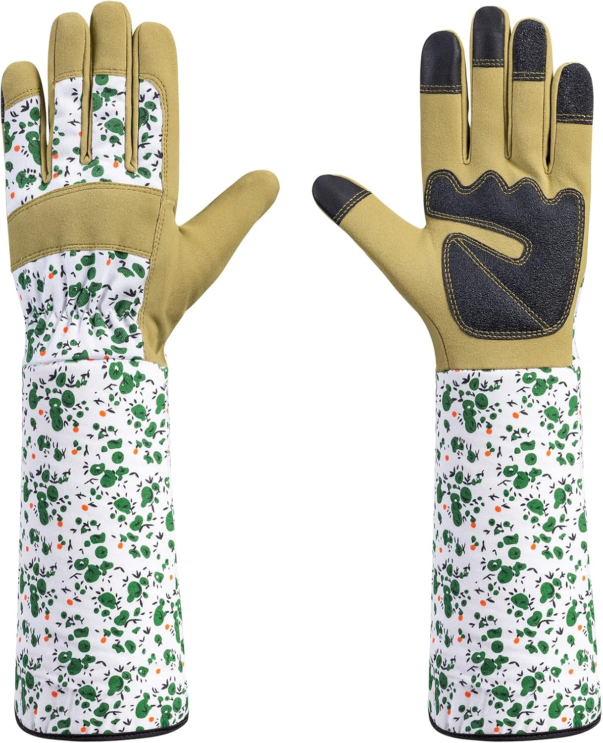 isilila Gardening Gloves for Women, Long Rose Pruning Work Gloves Thornproof Garden Gloves with Forearm Protection