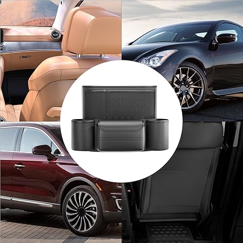Miniatura 4 de Car Handbag Holder,Leather Toy Holder - Snack Organizer - for Automotive Car Vehicle SUV Seat Backseat Purse Handbag Cup Snack Phone
