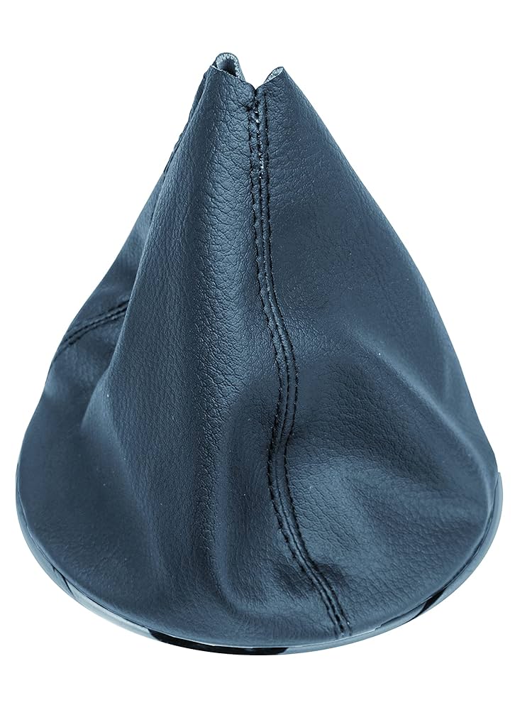 Cuffia Cambio In Similpelle Per Fiat 500 - Kit Sostituzione Con Ghiera Cromata