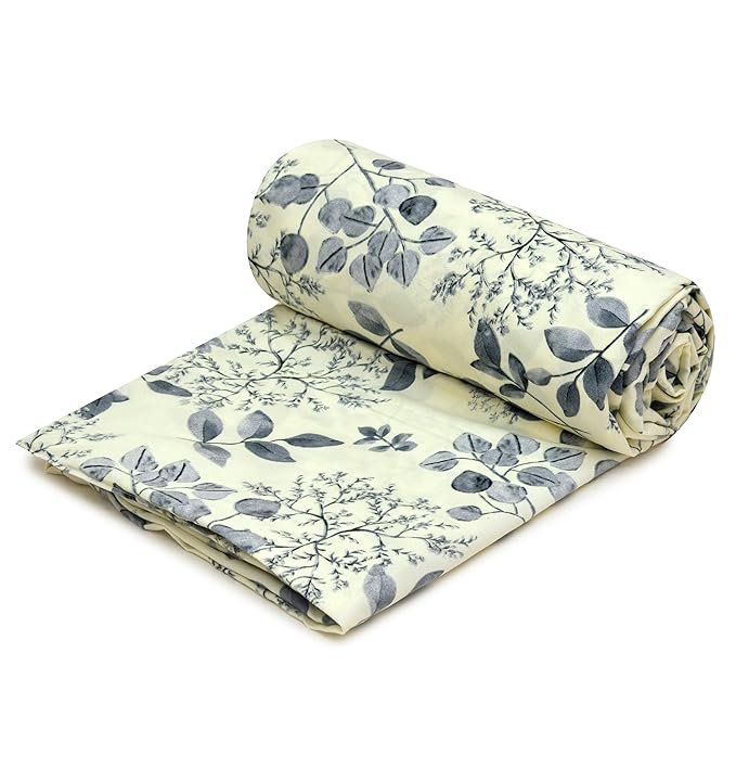 RUSTIC LINEN Super Soft Brushed Microfiber Cotton Duvet/Quilt/Razai/Comforter Cover, Double,90X100(Inches) - Printed Duvet Cover