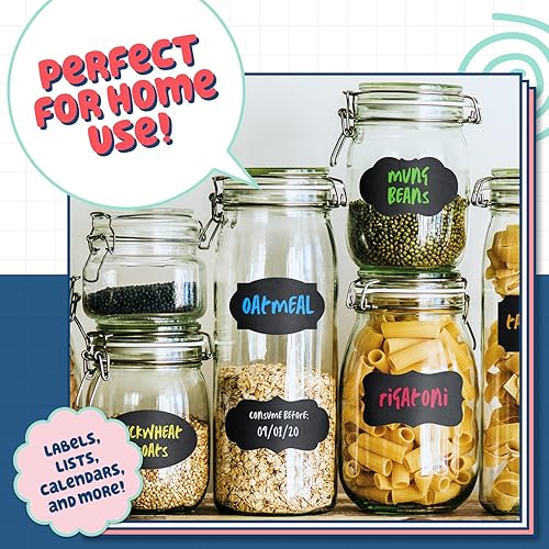 Miniatura 5 de Chalkola Marcadores de tiza de punta extra fina para pizarra (punta de 0.039 in, paquete de 10 unidades), borrado en húmedo, bolígrafos de tiza