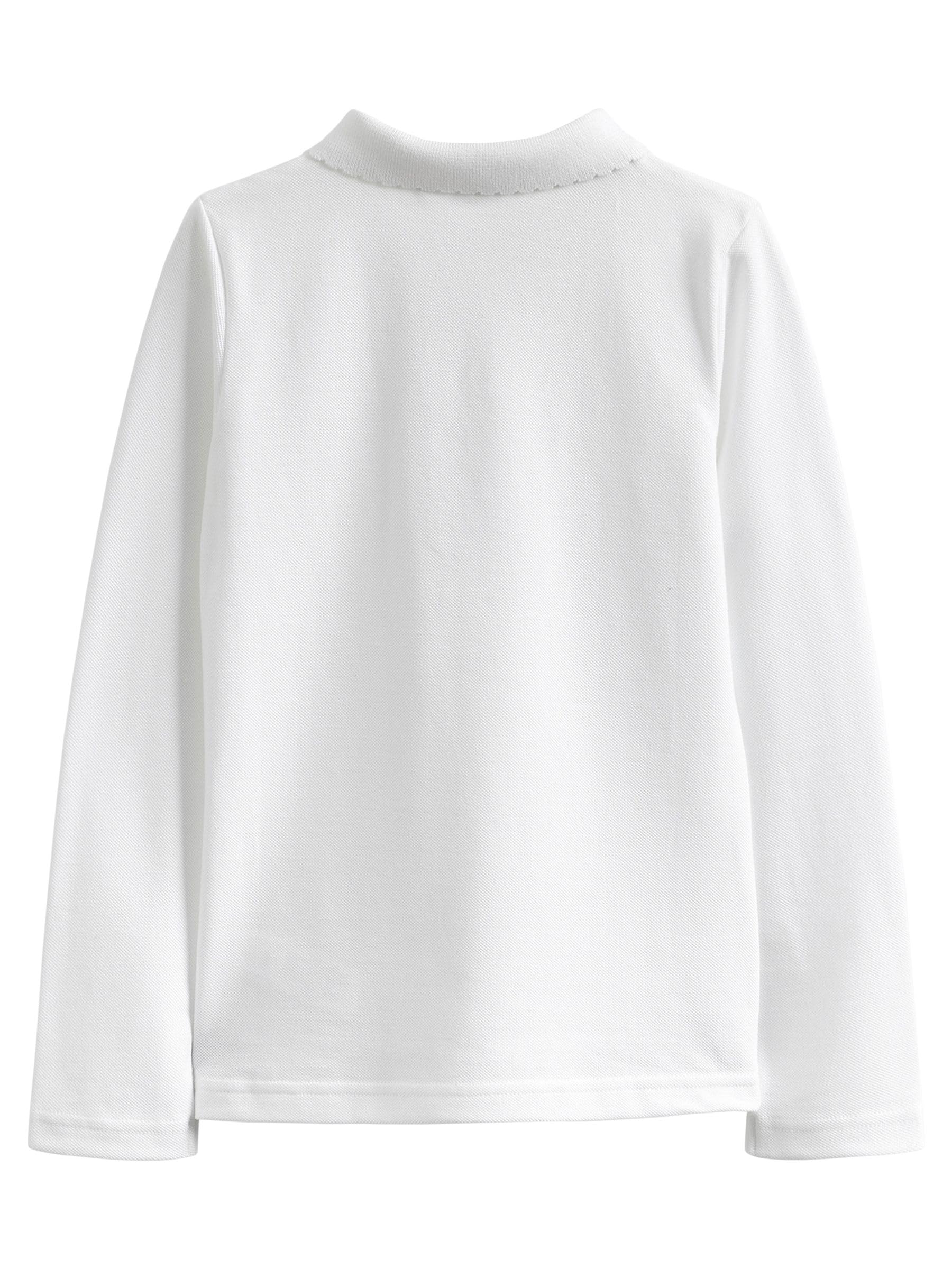 NEXT Fille Polo pour l’école Regular à Manches Longues 100% Coton, Lot de 5