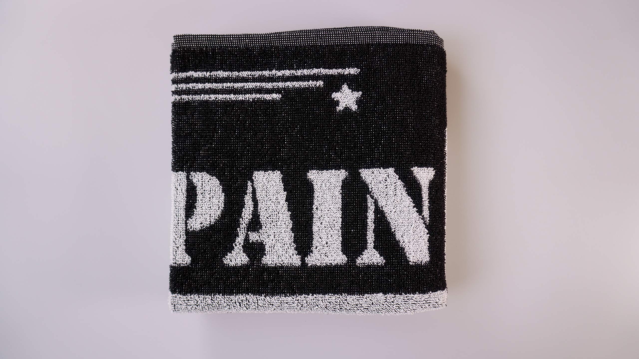 Ręcznik do fitnessu i sportu z przesłaniem | rozmiar 50 cm x 100 cm | POWERTOWEL ręcznik z mikrofibry, bawełna (bez gain), 100% bawełna B/W