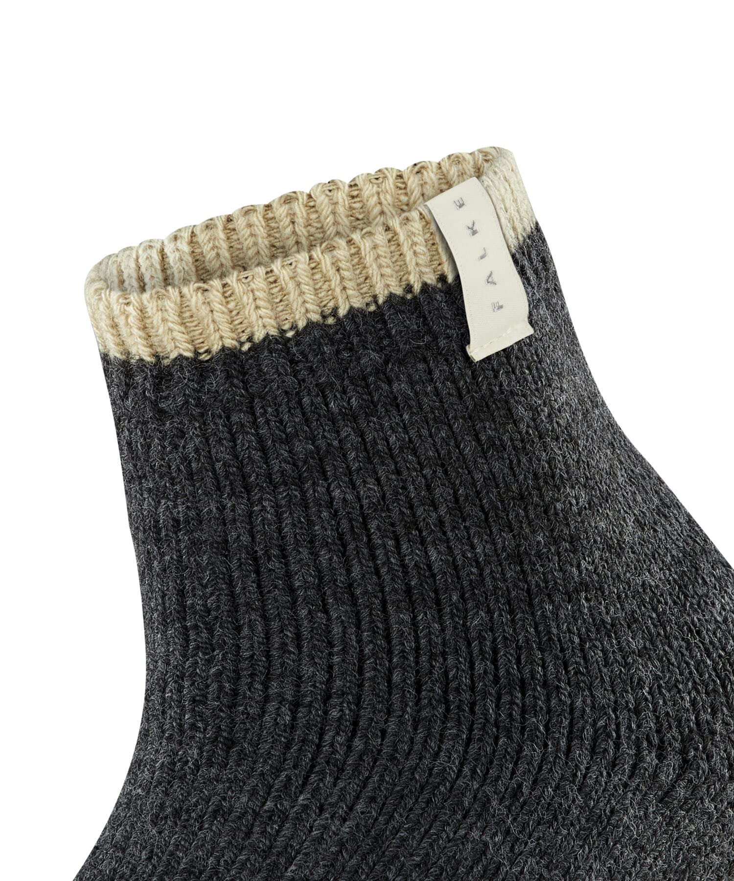 FALKE Kobiety Skarpety Cosy Plush W Sso Wełna Alpaki z wzorem 1 Para, Szary Anthracite Melange 3081, 39-42
