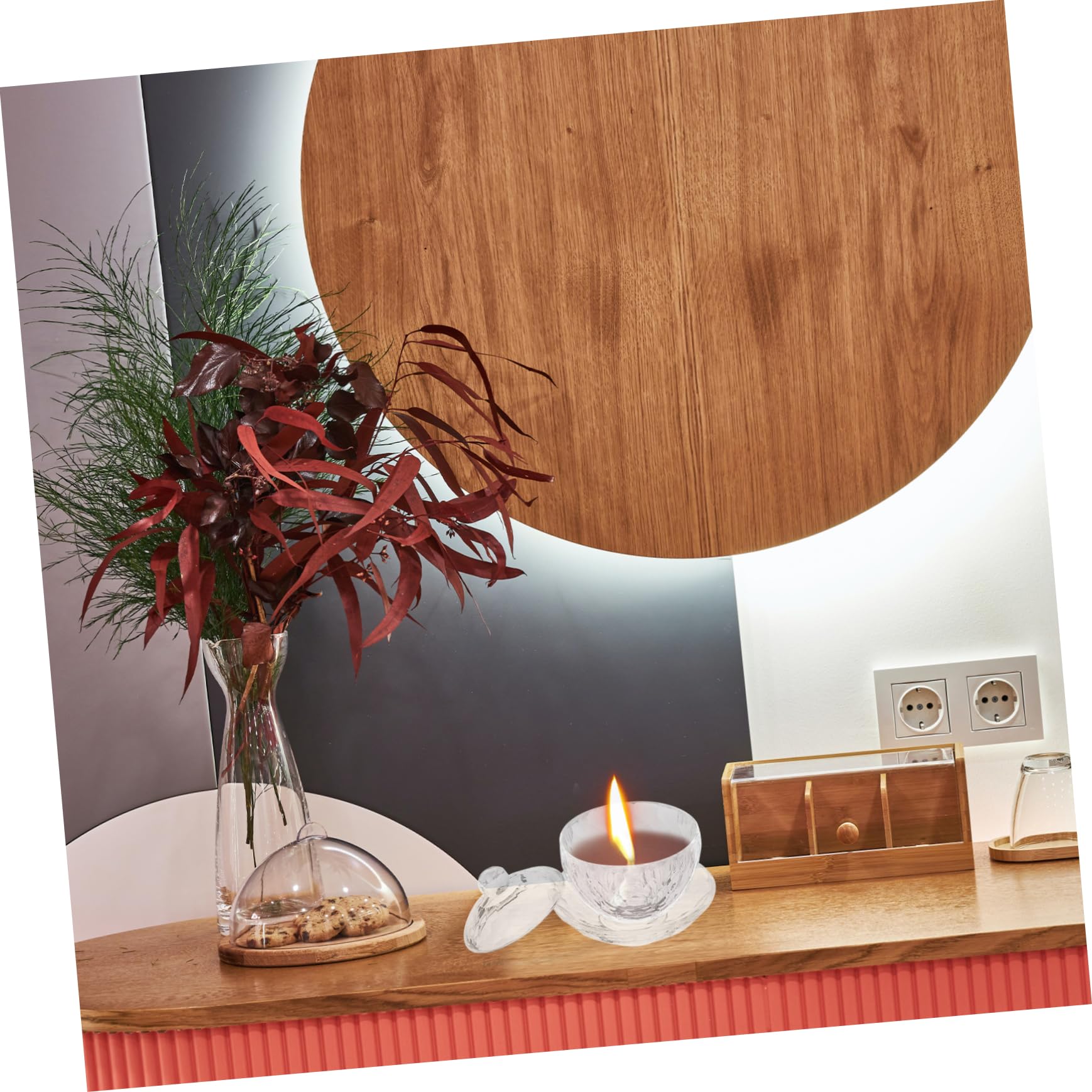 PRETYZOOM 3 Pezzi Di Accessori Per Altare in Cristallo Forniture Per Altare Del Buddha Calici Per Altare Di Meditazione Ciotole Per Offerte