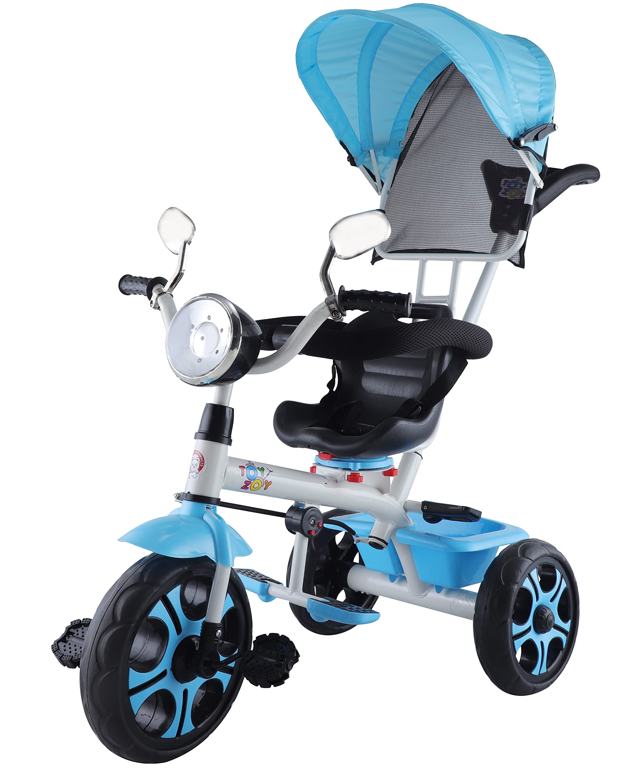 Toyzoy Melody Pro Max Kids|Baby Musical Trike|Tricycle with Light, Foldable Canopy and 360 Degree Seat Rotating Tricycle for Kids|Boys|Girls|Cycle for Kids 1-4 Years TZ-544 (Blue) (B09SVNSWNR) Amazon Price History, Amazon Price Tracker