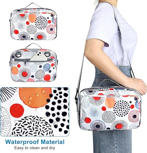 Miniatura 3 de Accmor Organizador de cochecito, organizador universal para cochecito con bolsillo aislado para portavasos y bolsa de cochecito de gran capacidad,