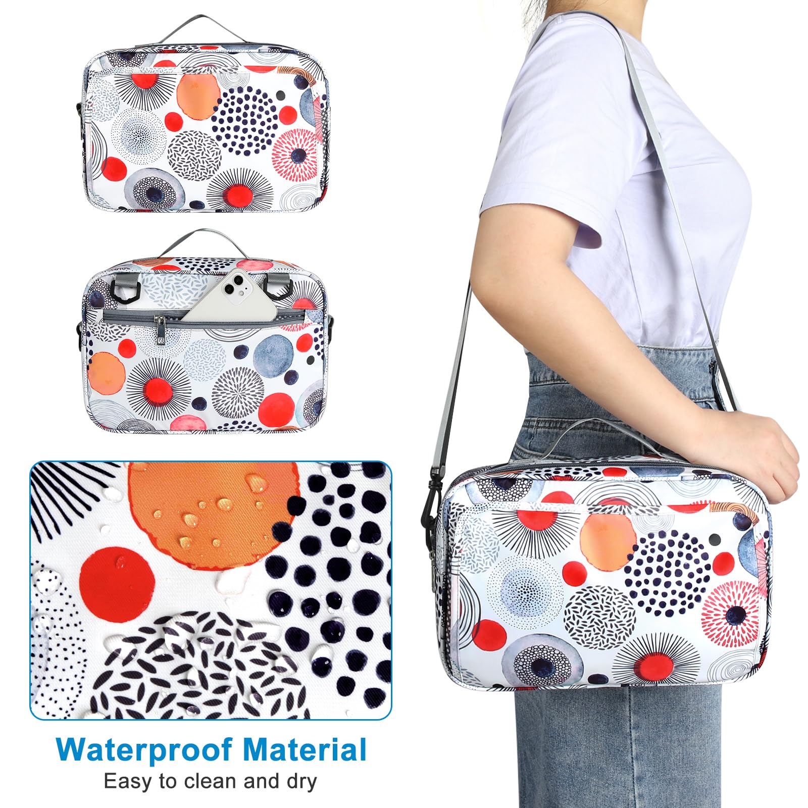 Accmor Organiseur universel pour poussette avec poche isotherme pour porte-gobelet, double usage, grande capacité, accessoires pour poussettes Uppababy, Doona, Nuna