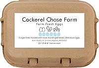 Vista 14 de Havongki 100 hojas – VOL.2 – Etiquetas personalizadas para cartón de huevos de 4 x 2 pulgadas, calcomanías adhesivas de huevos frescos de granja