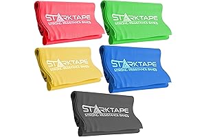 Starktape Resistance Bands Set: Enhance Your Home Workout with Durable, Non-Latex Resistance