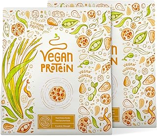 Proteine in Polvere Vegane | Gusto Cookie Dough | 21g Proteine Vegetali Isolate in Polvere di Pisello, Riso, Girasole e Soia | Massa Muscolare | 1.2kg Vegan Protein Powder | Alpha Foods